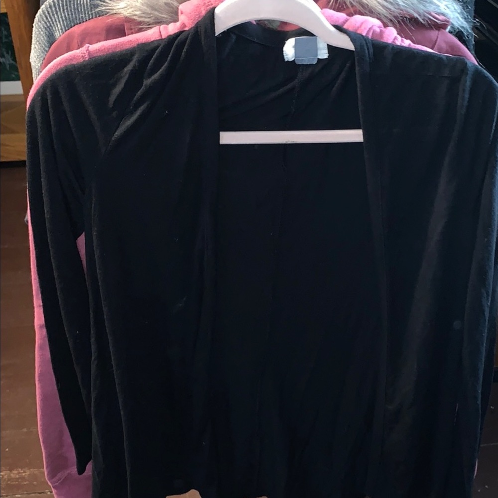 Black cardigan